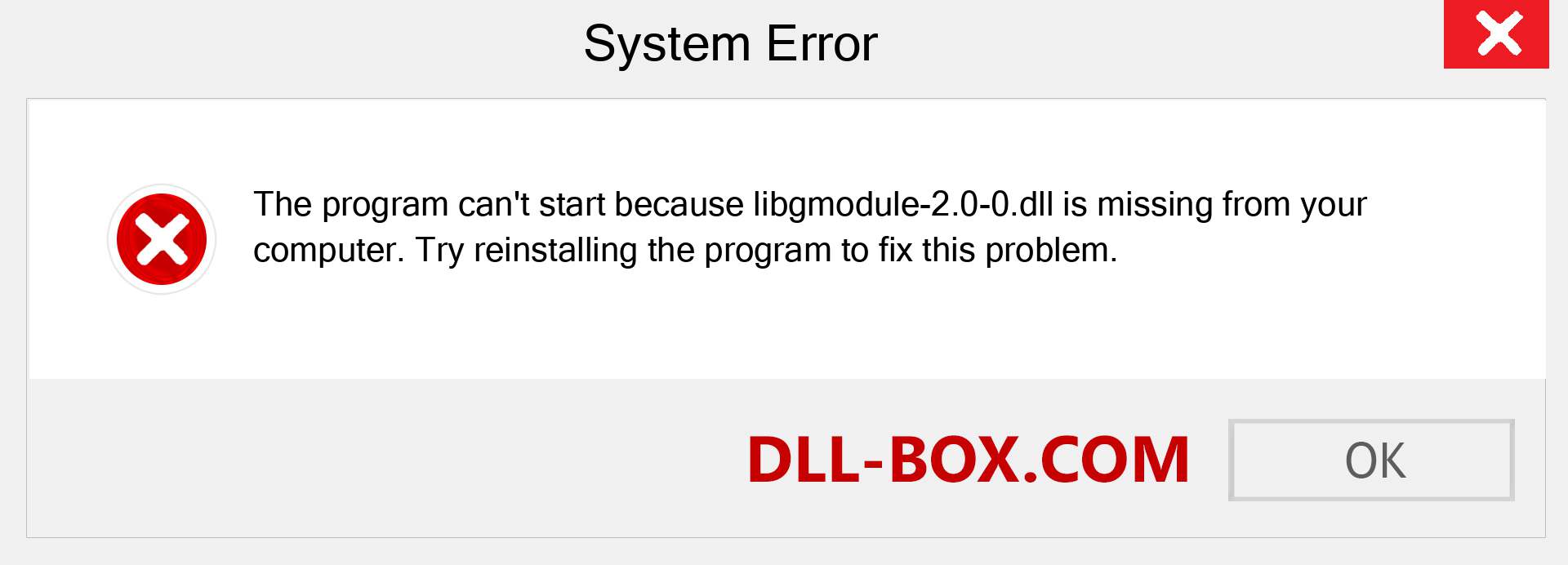  libgmodule-2.0-0.dll file is missing?. Download for Windows 7, 8, 10 - Fix  libgmodule-2.0-0 dll Missing Error on Windows, photos, images